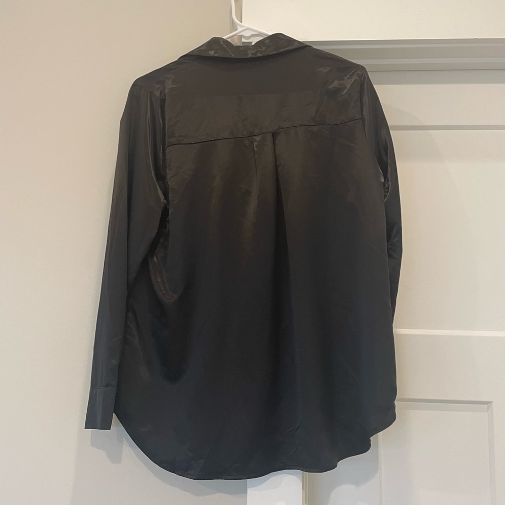Aeom black silk button down blouse - Picture 5 of 5